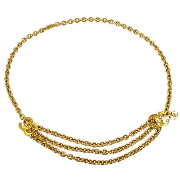 Chanel CC Chain Belt Gold Small Good - Picture 1 of 5